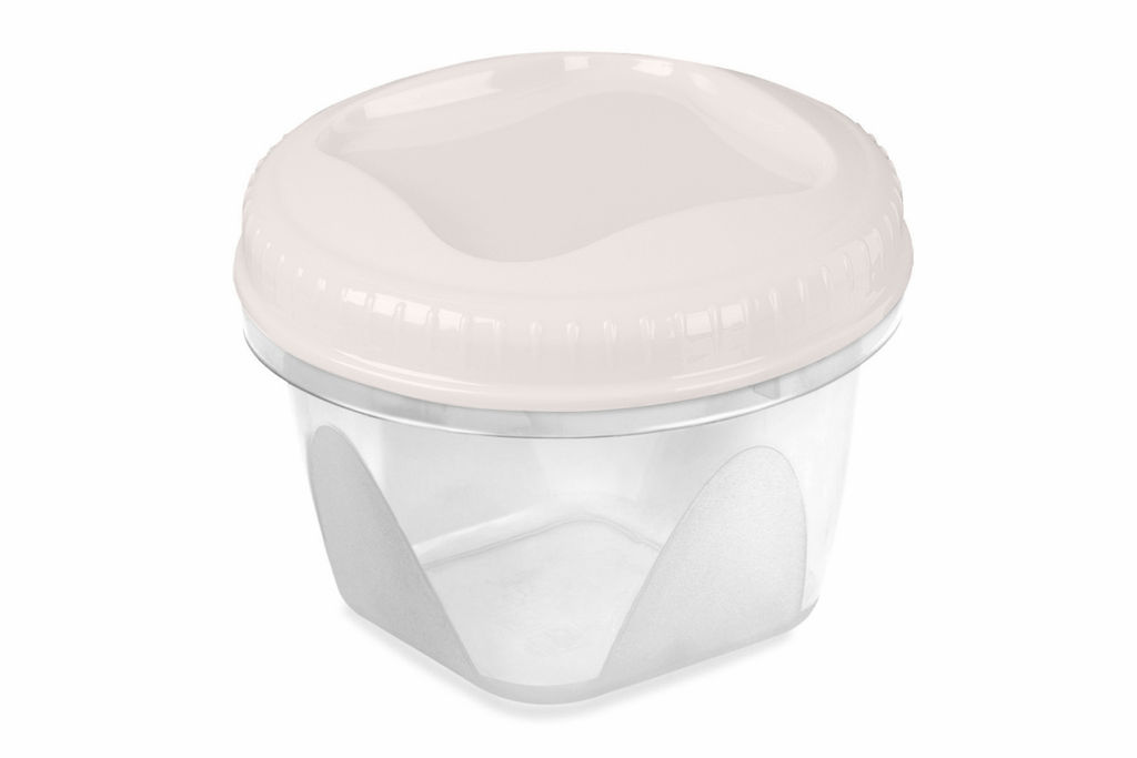 Цена за 2 шт. Банка с завинчивающейся крышкой "Тондо" 1,2л кремовая С287КРЕМ