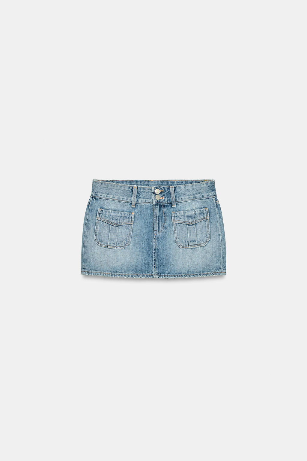 TRF DENIM MINI SKIRT - Zara фото 12