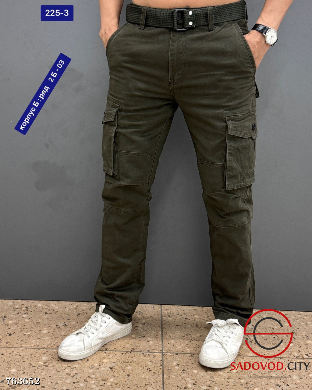 Джинсы мужские с накладными карманами - Bruno фото 3