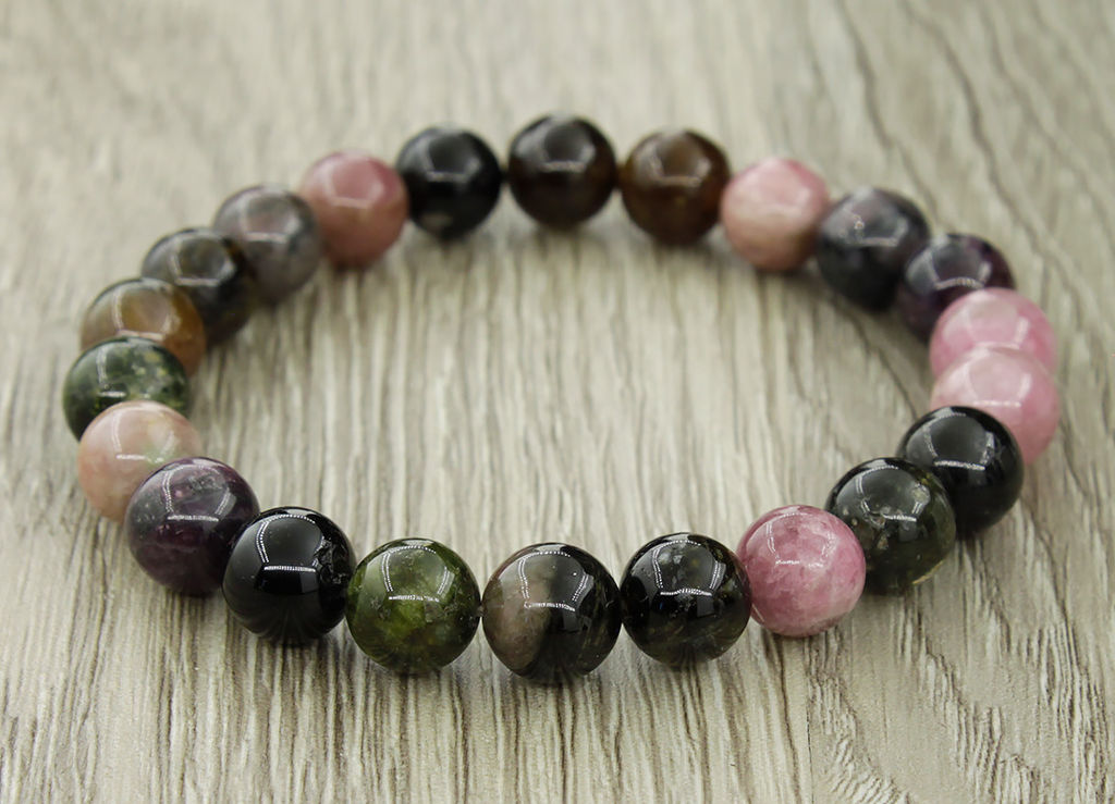 Турмалин (Индия) 9мм, браслет Классика, 18см - Agat77 фото 3