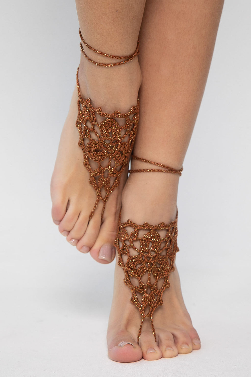 Барефуты Вязанные украшения на ноги - Lt collection фото 10