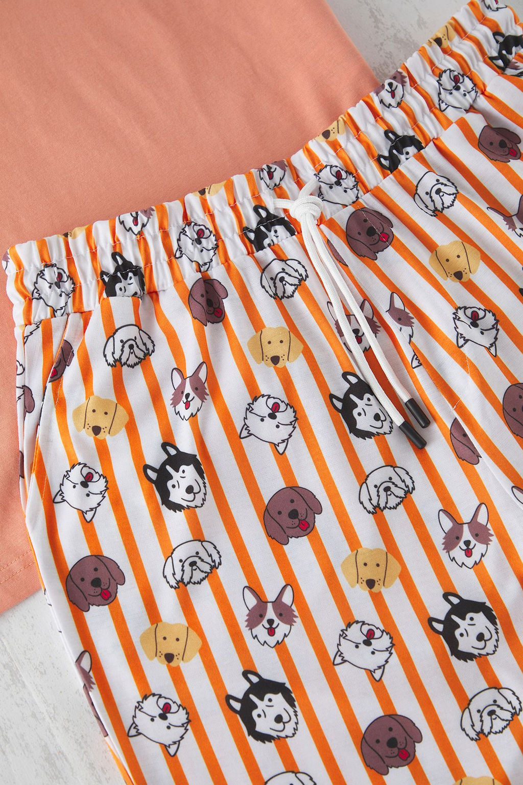 TRENDYOL MAN Gri Regular Fit Bask?l? Orme Sortlu Pijama Tak?m? TMNSS23PT00000 - Trendyolmilla фото 3
