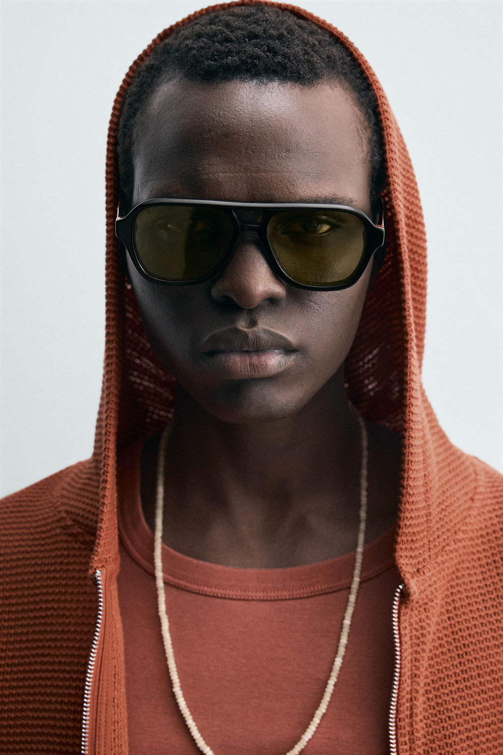 OPEN KNIT HOODIE - Zara фото 7