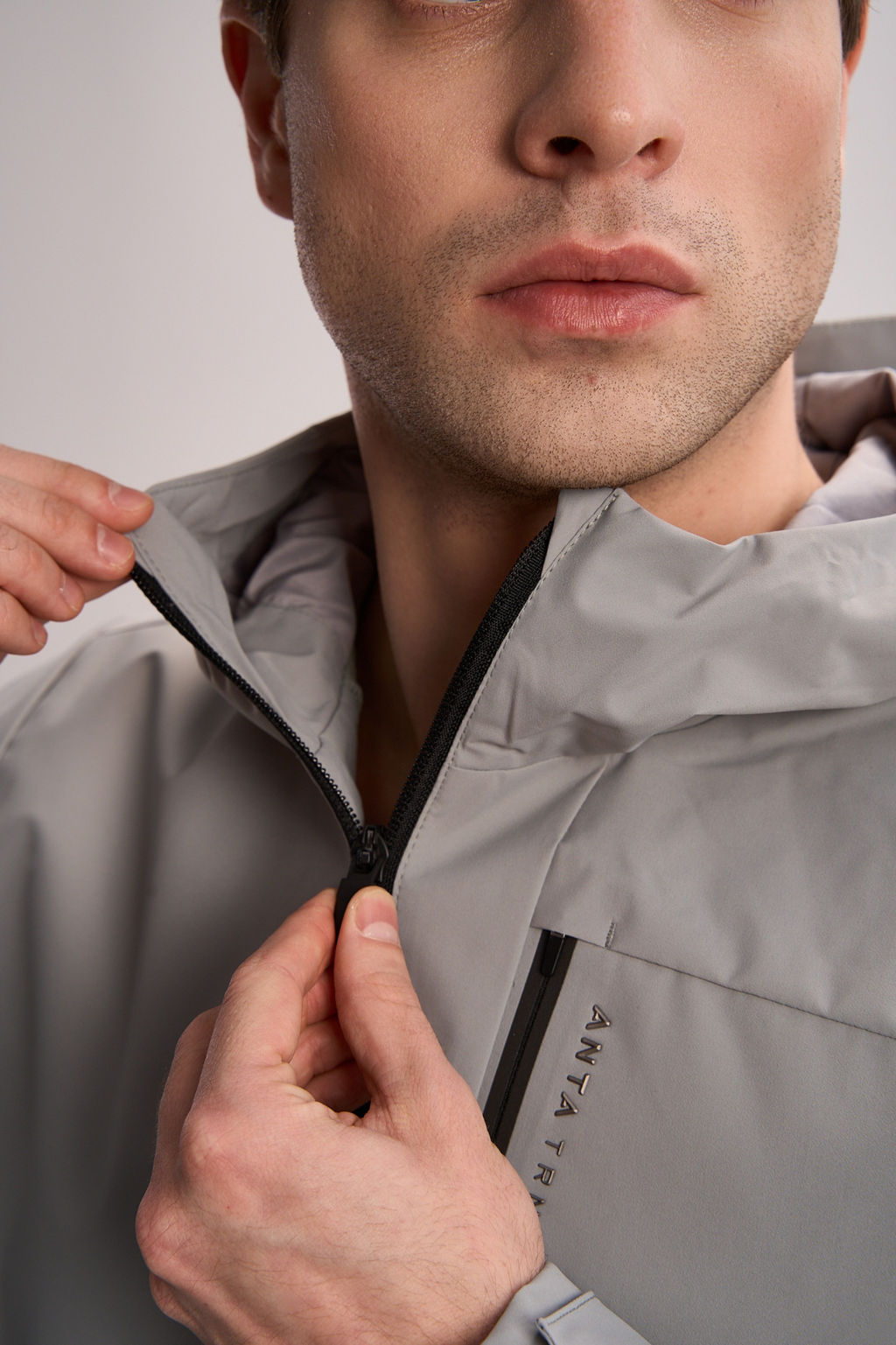 Ветровка Серо-зеленый