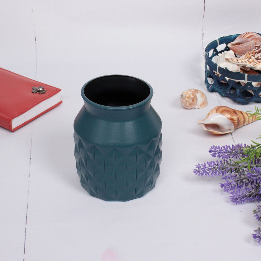 Цена за 4 шт. Ваза из пластика "Marlen-Элли" 0,8л 12,5*9,5см цвет синий