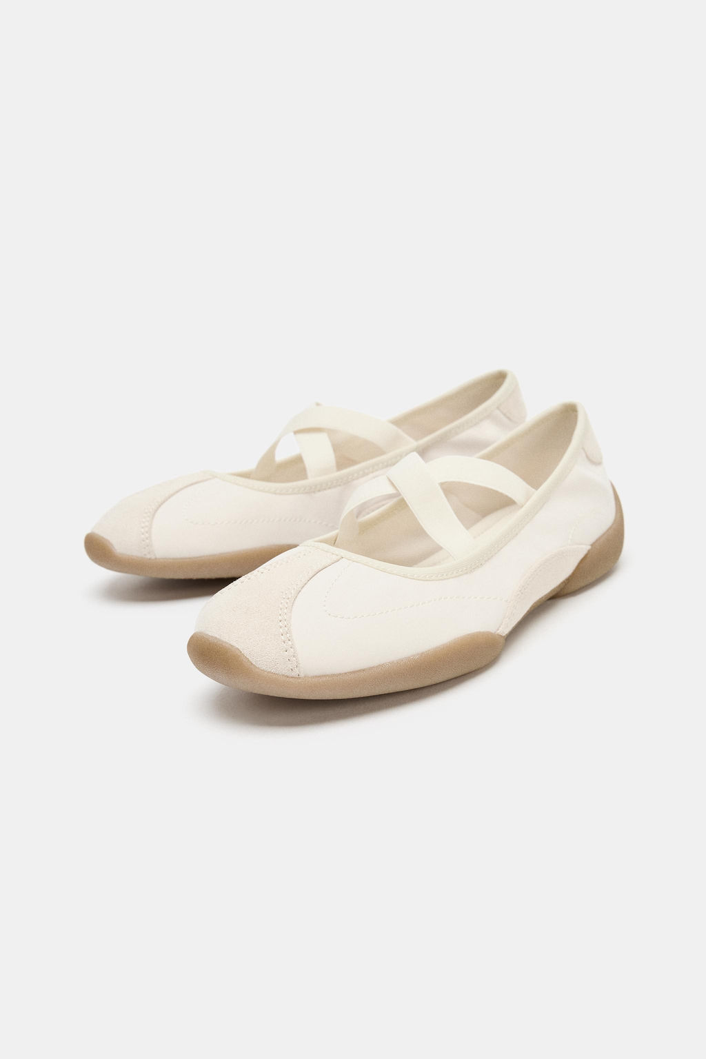 SPORTS BALLET FLATS WITH ELASTIC STRAPS - Zara фото 10