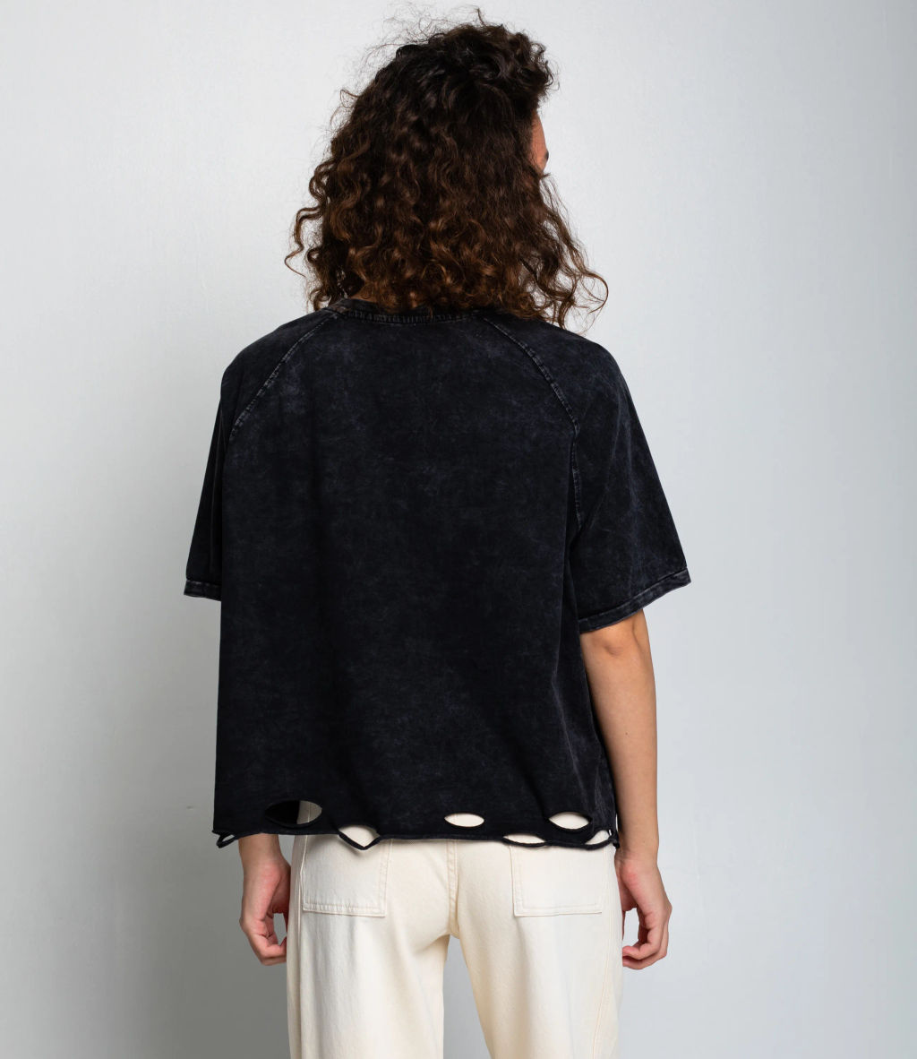 Футболка #КТ01537, чёрный - Dommod фото 3