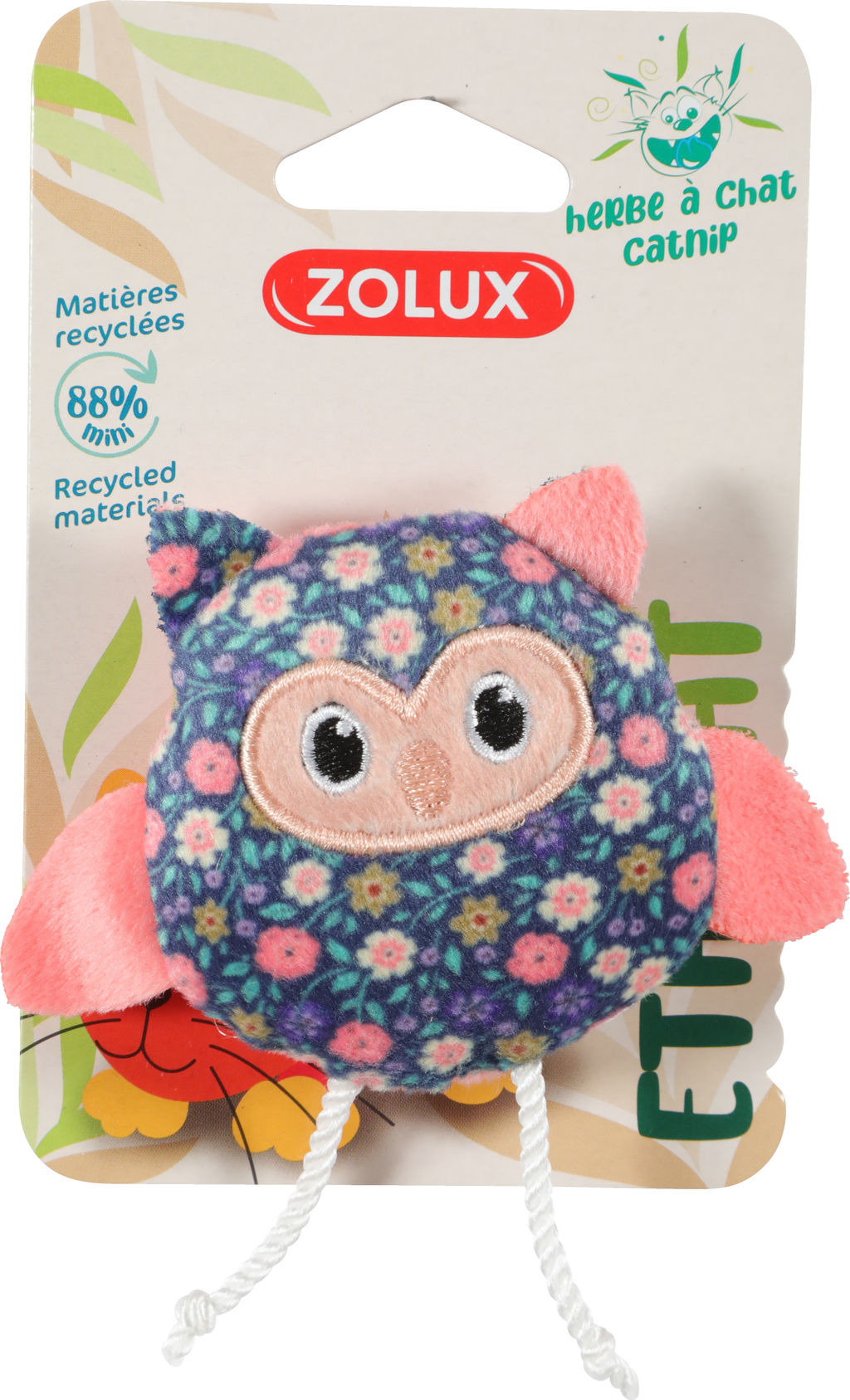 ZOLUX, Игрушка для кошек с кошачьей мятой "Сова Маргаритка", 580755