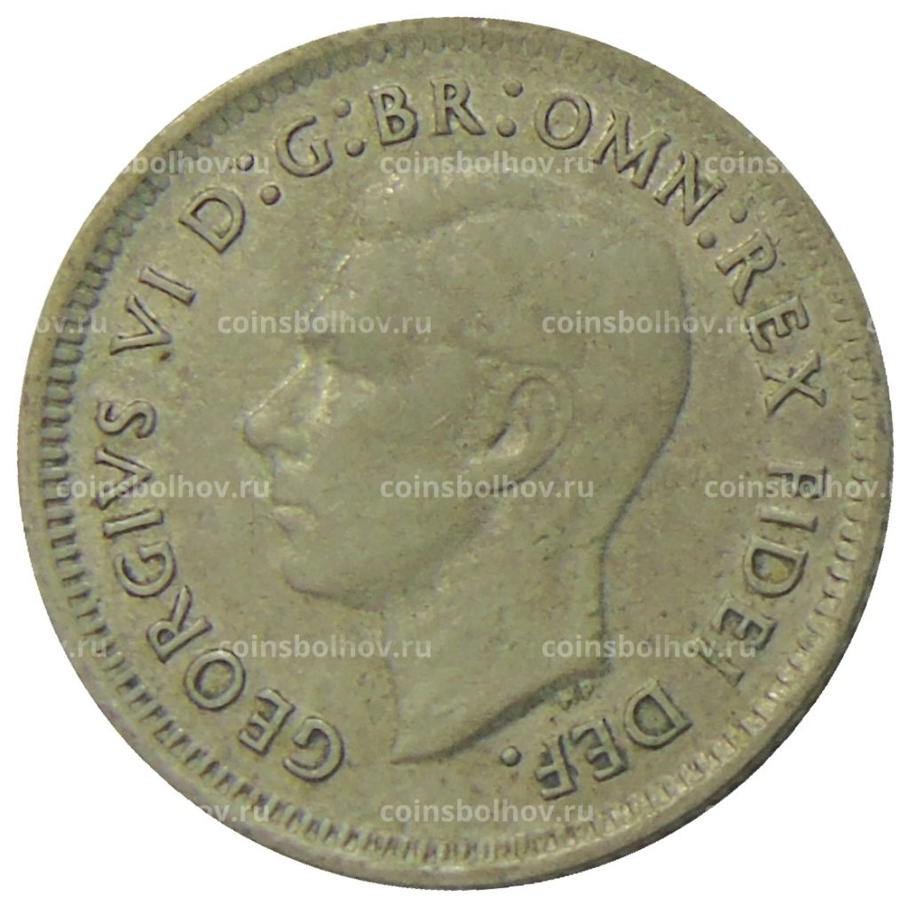 6 пенсов 1951 года Австралия