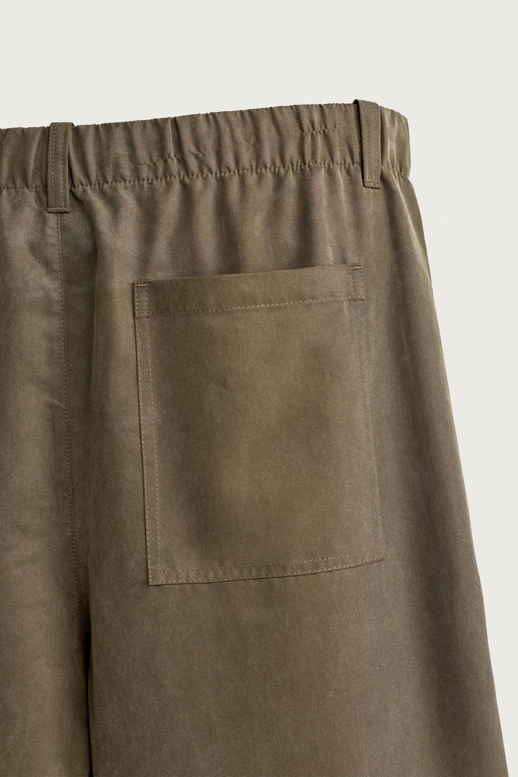 PANTAL?N FLUIDO RELAXED FIT / Marr?n - Zara фото 9