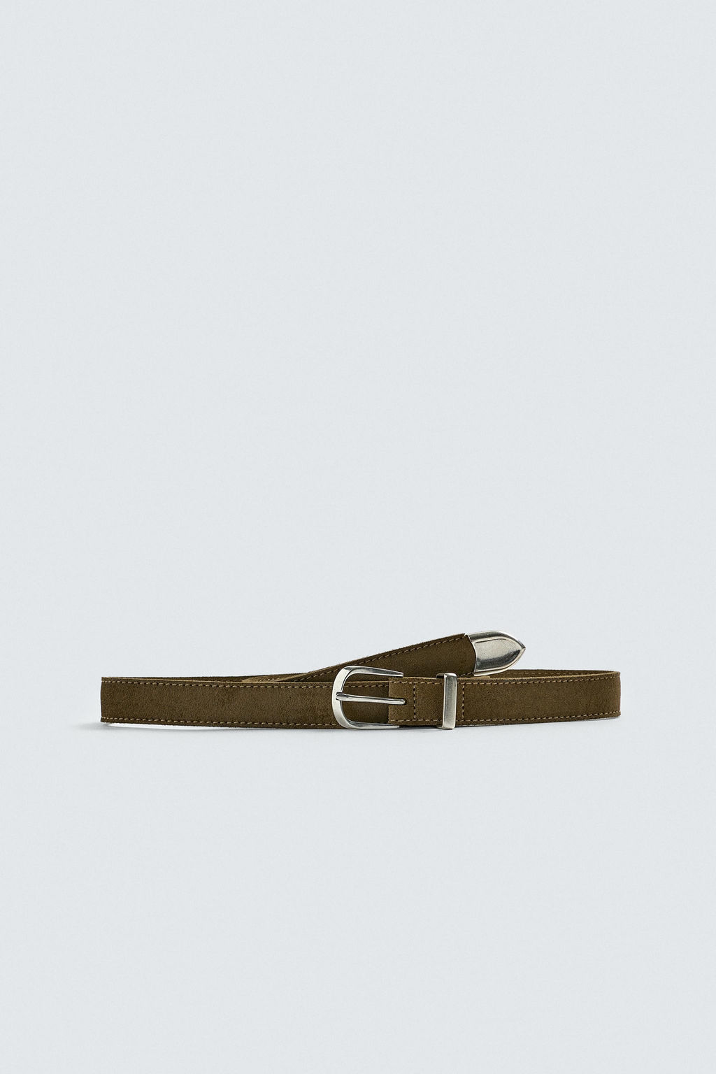 LIMITED EDITION SUEDE LEATHER BELT - Zara фото 3