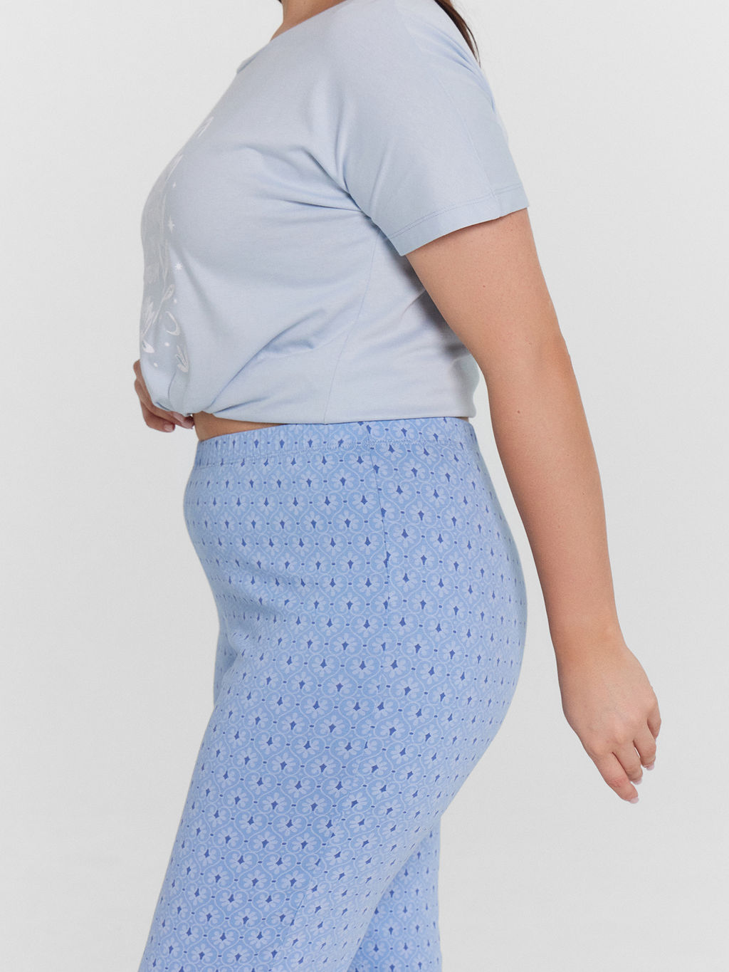 Пижама женская голубая с принтом Find the dream - Mark formelle фото 8