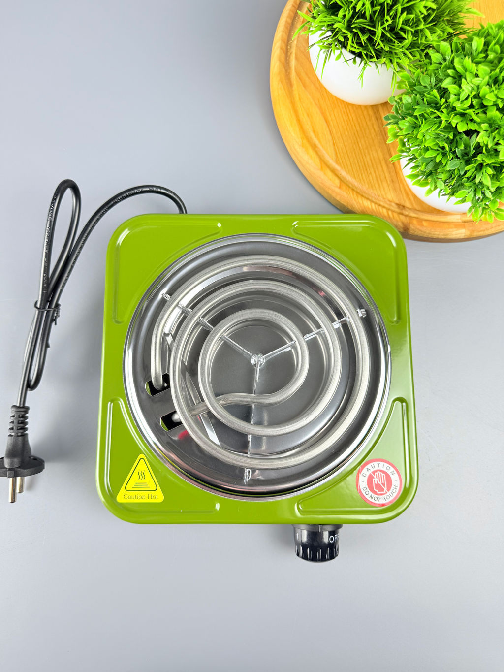 Плитка электрическая, 1 конфорка, спиральная 1500Вт SC-1000C OLS-HC-27