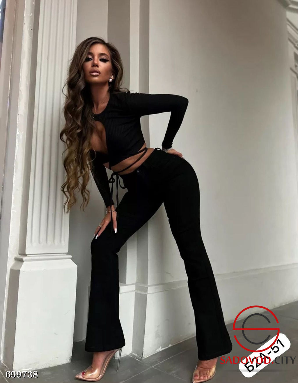 Джинсы трубы женские - Bruno фото 4