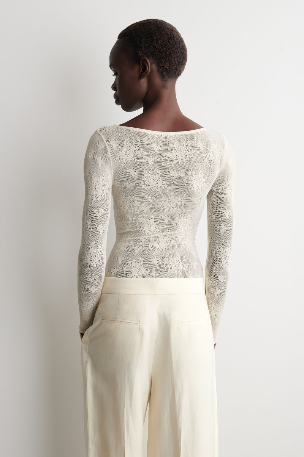TOP DE ENCAJE FLORAL - H&m фото 7