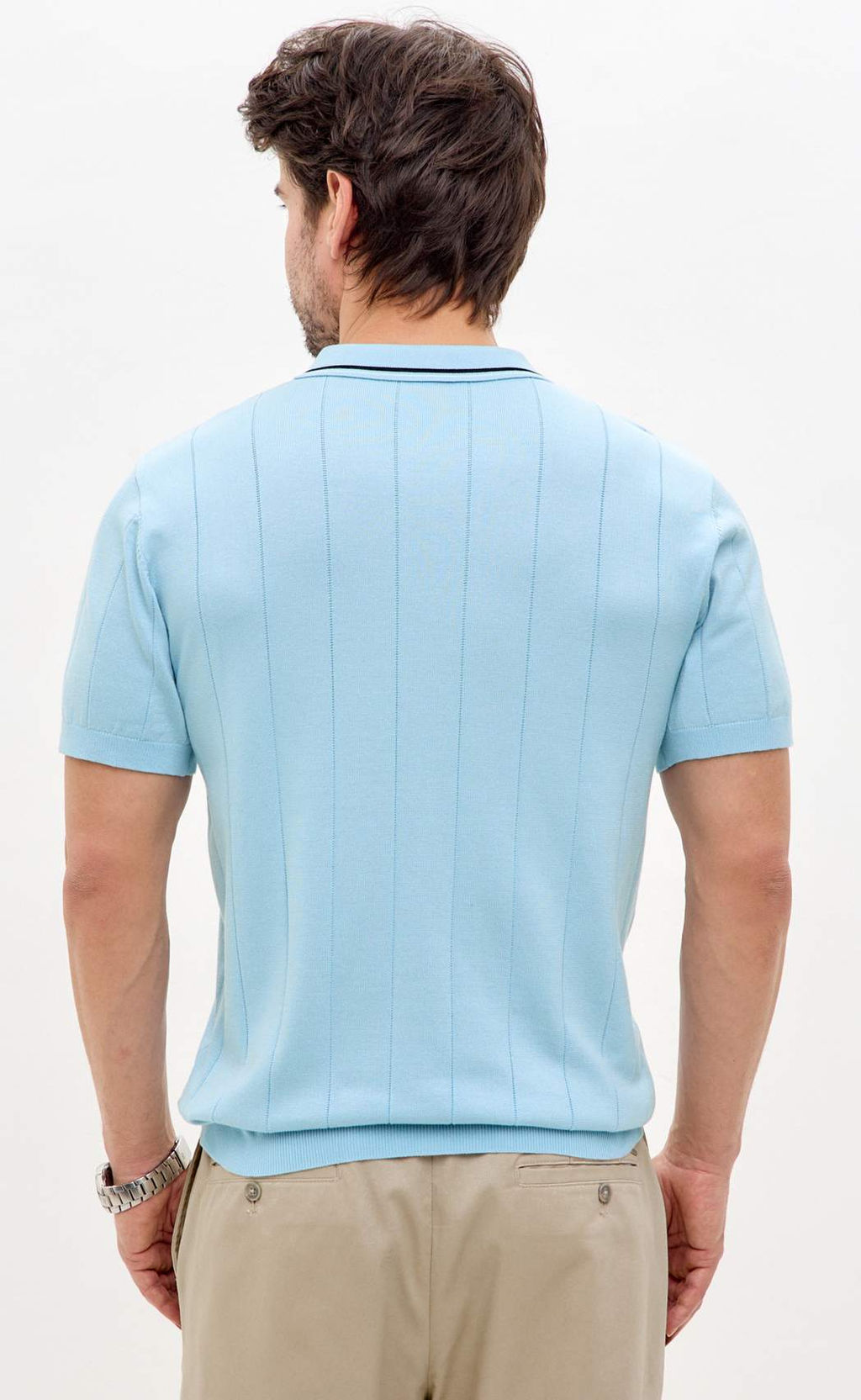 Поло Primm P611-1534 голубой хлопок с полиэстером  фото 3