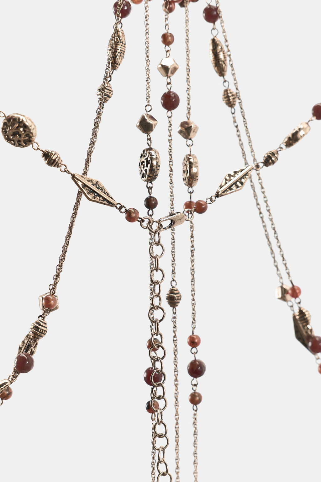 METAL BODY CHAIN WITH BEAD DETAIL - Zara фото 5
