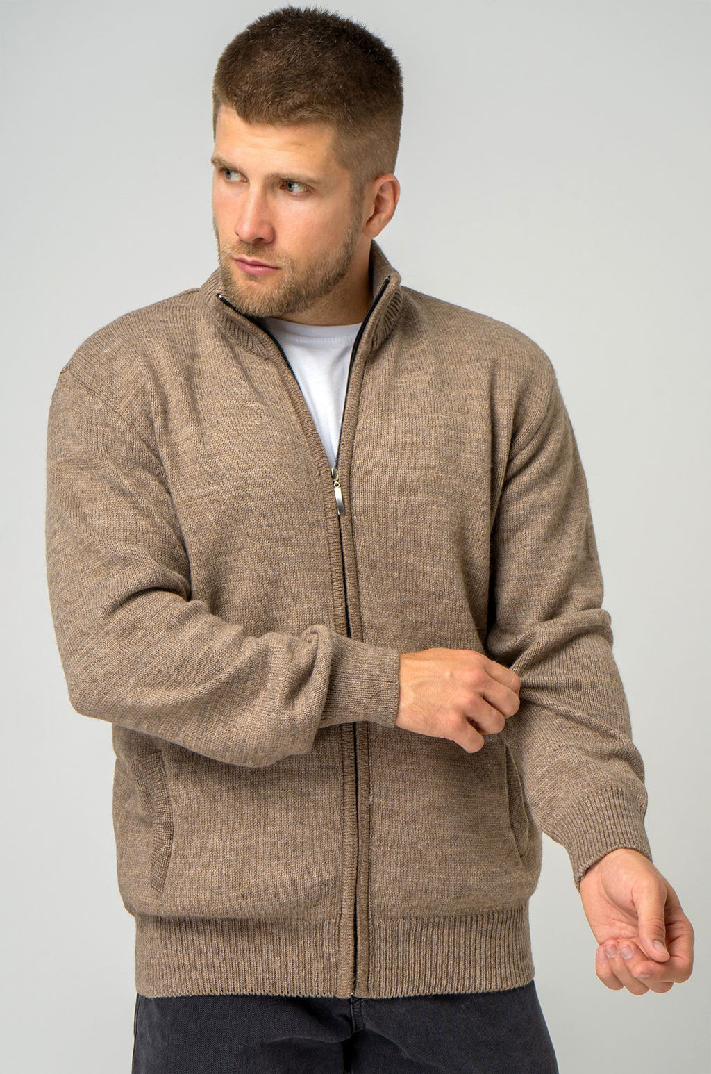 Мужской свитер на молнии Happyfox - Happy fox фото 10