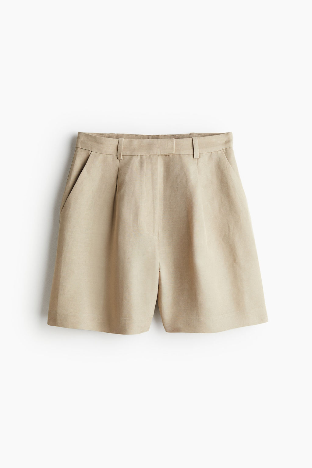 Pantalon corto en mezcla de lino - H&m фото 4