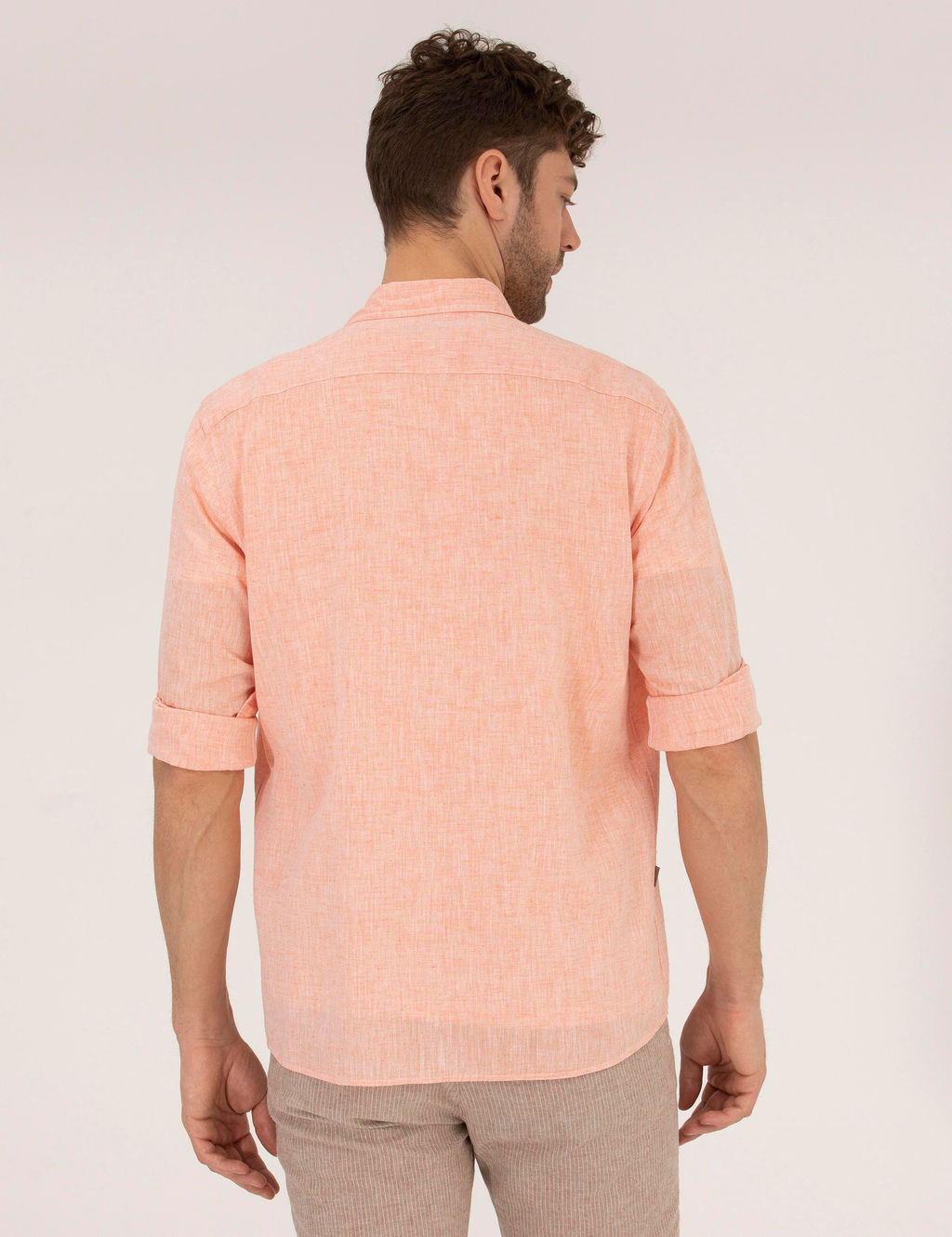 Turuncu Regular Fit Uzun Kollu G_mlek - Pierre cardin фото 5