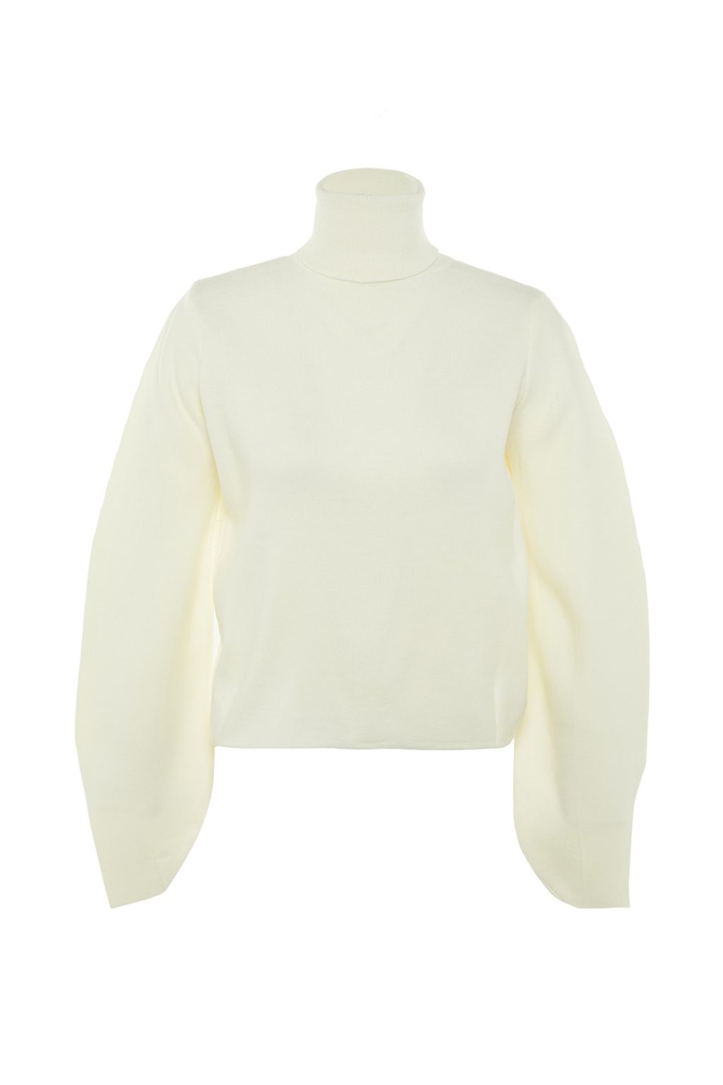 Ekru Basic Bal?kc? Yaka Triko Kazak TWOAW21KZ0485 - Trendyolmilla фото 6