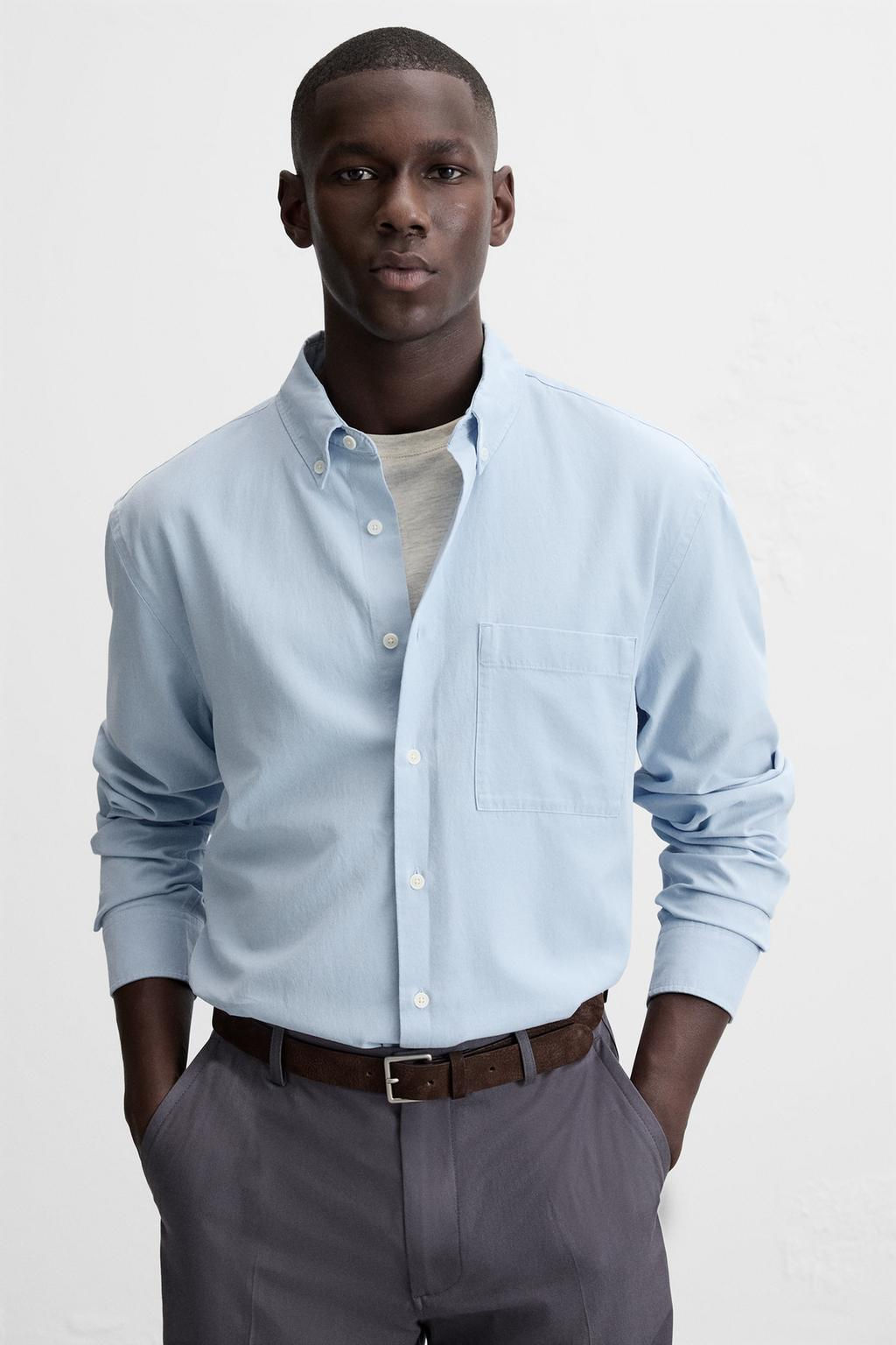 LYOCELL - COTTON SHIRT - Zara фото 6