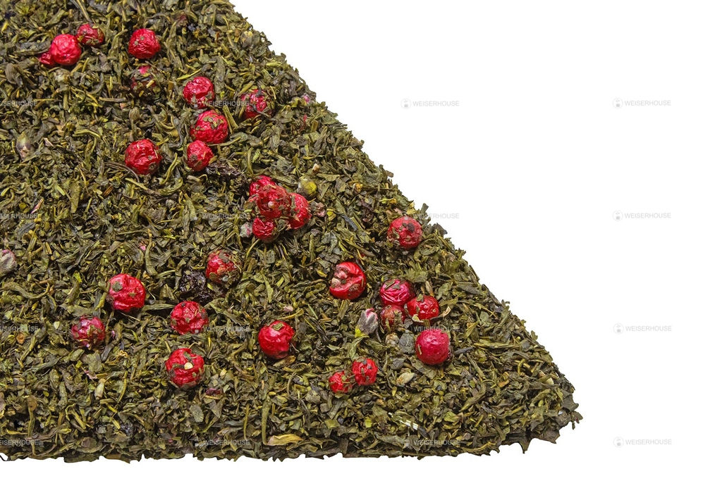 Вишневое танго Зеленый ароматизированный чай GRUNBERG LITE   фото 5