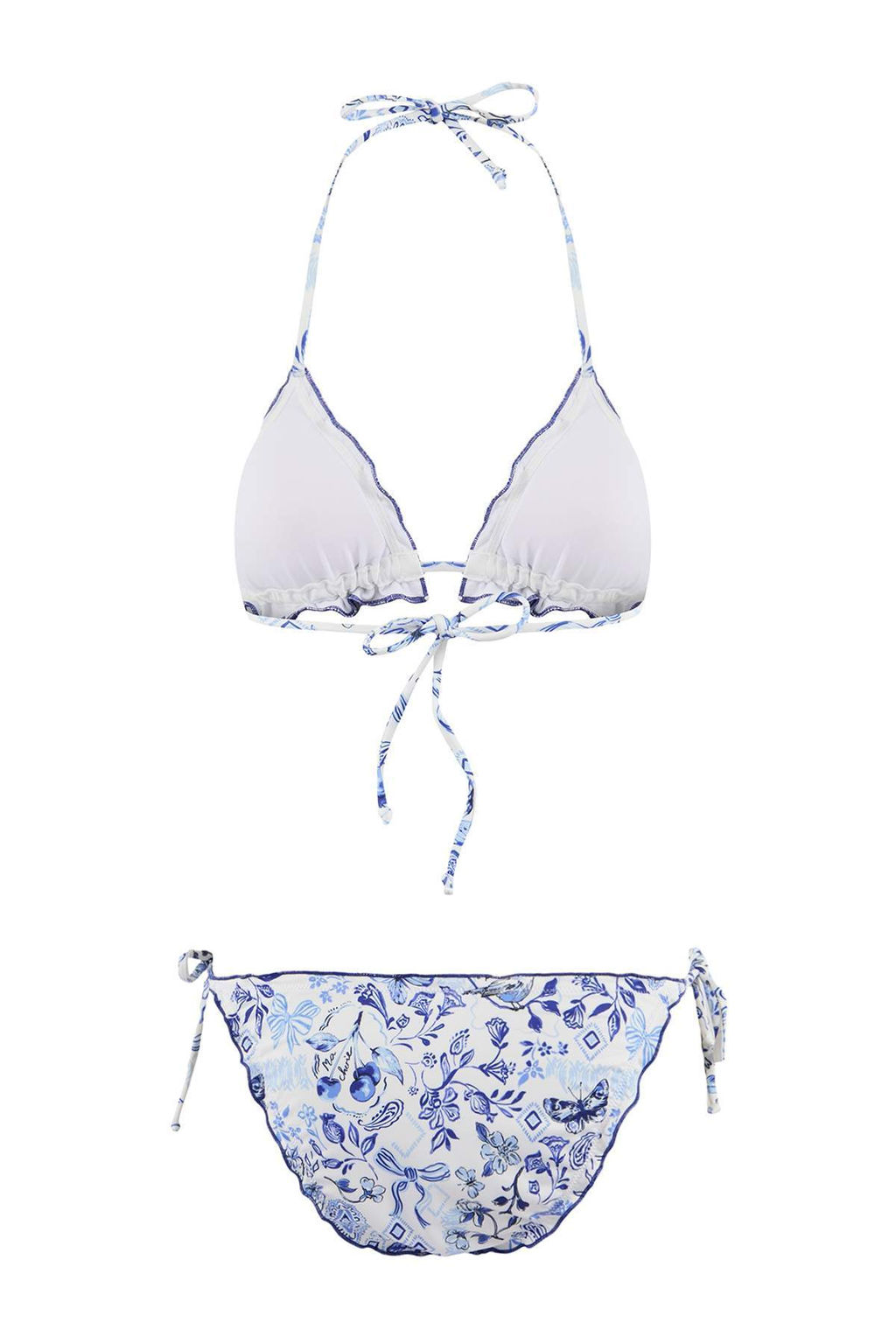 Cicek Desenli Ucgen Kapl? F?rf?rl? Dusuk Bel Regular Bikini Tak?m? TBESS26BT00038 - Trendyolmilla фото 2