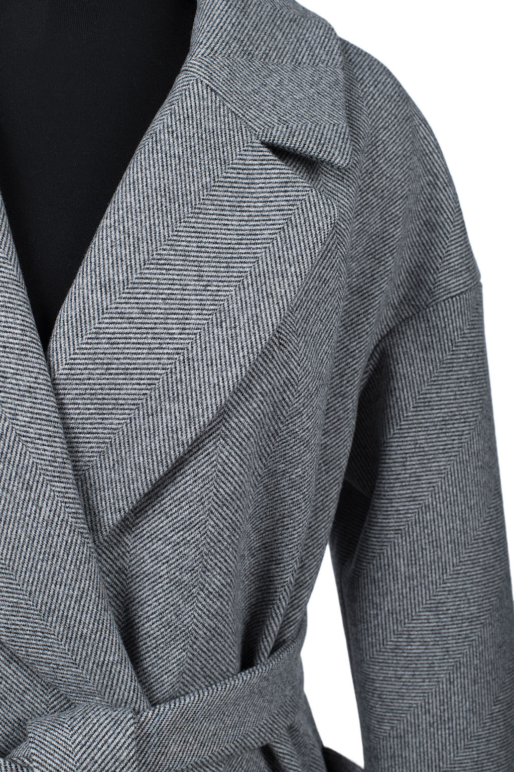 01-12273 Пальто женское демисезонное (пояс)