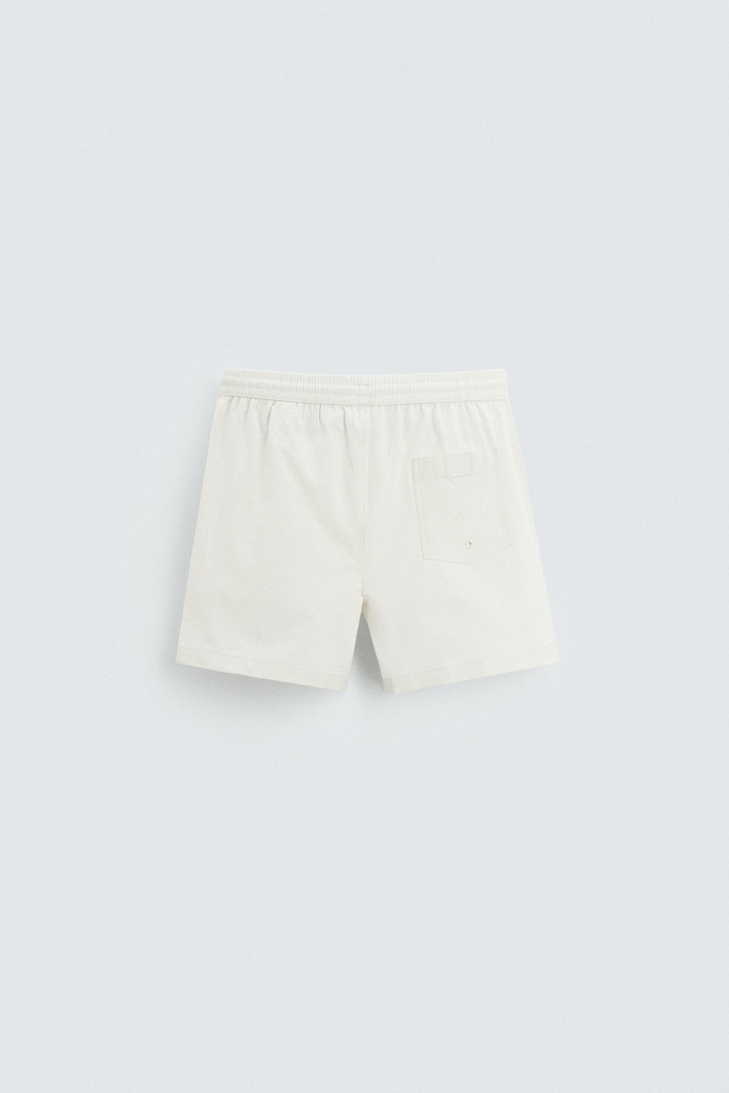 REGULAR SEERSUCKER SWIMMING TRUNKS - Zara фото 8