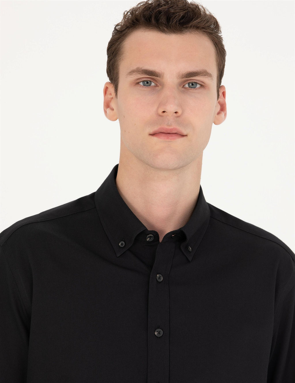 Siyah Regular Fit Uzun Kollu G_mlek - Pierre cardin фото 2