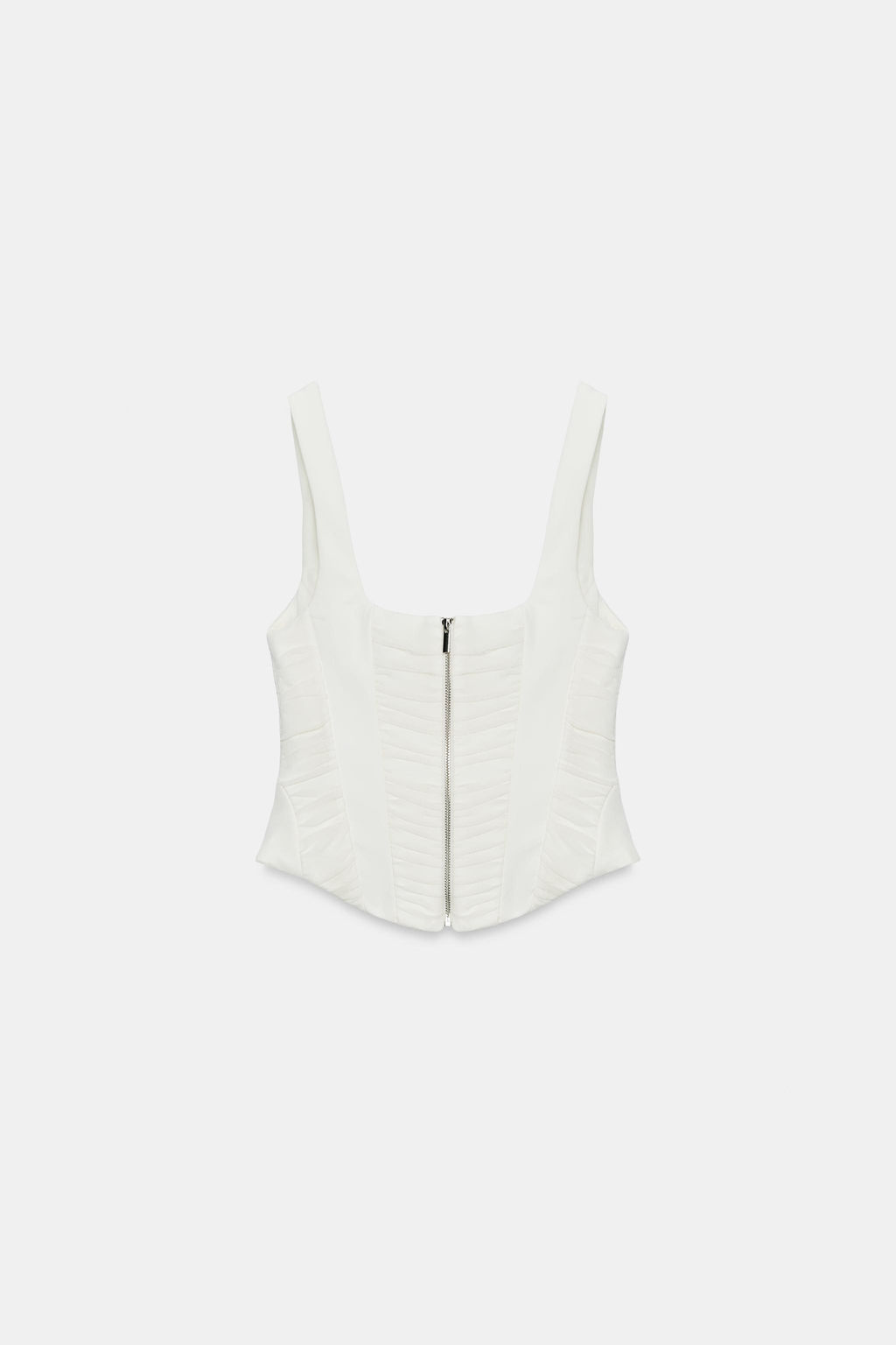 TOP CORSETERO COMBINADO TUL / Blanco roto - Zara фото 6