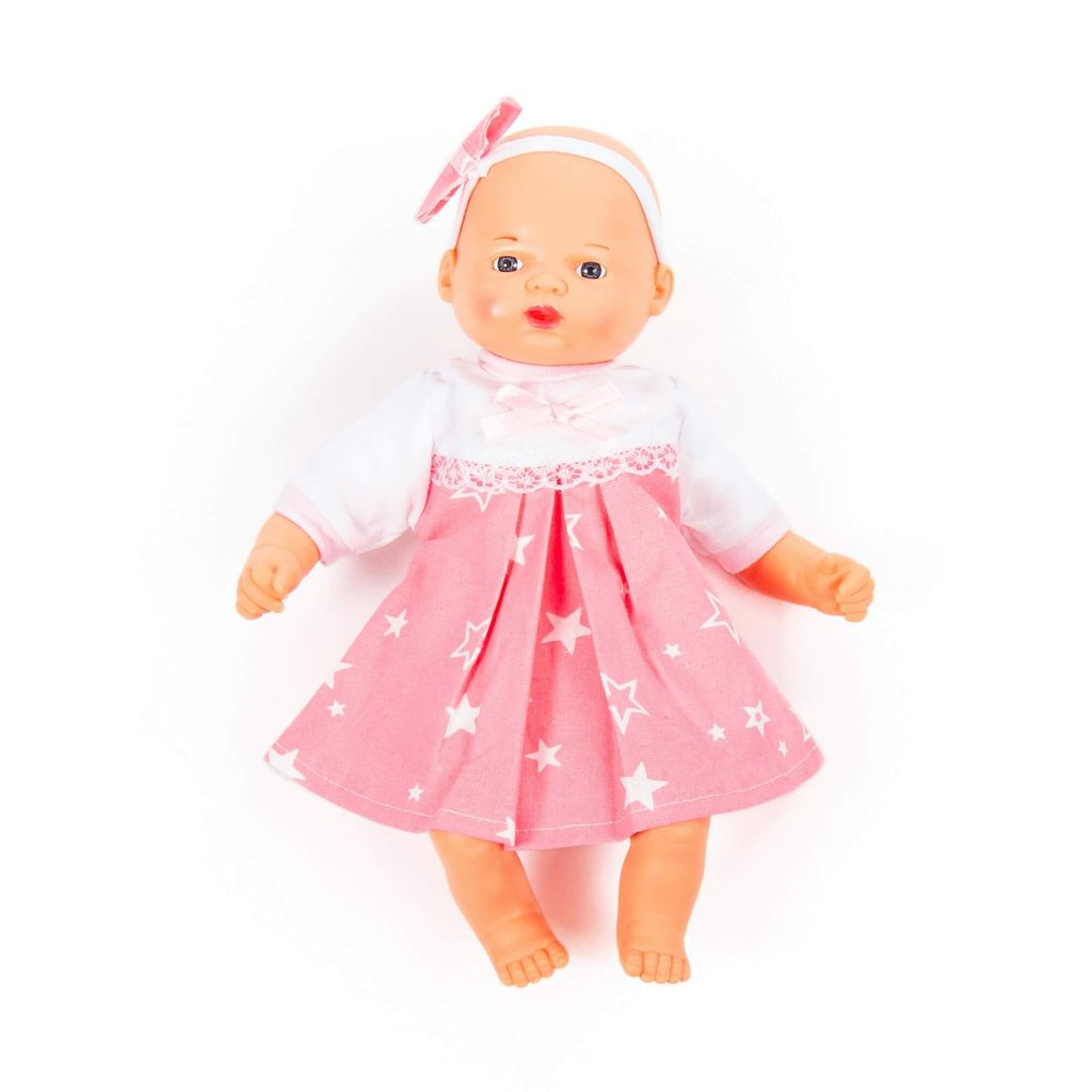 Пупс мягконабивной Милый (28 см) в платье (в пакете) - Полесье фото 6