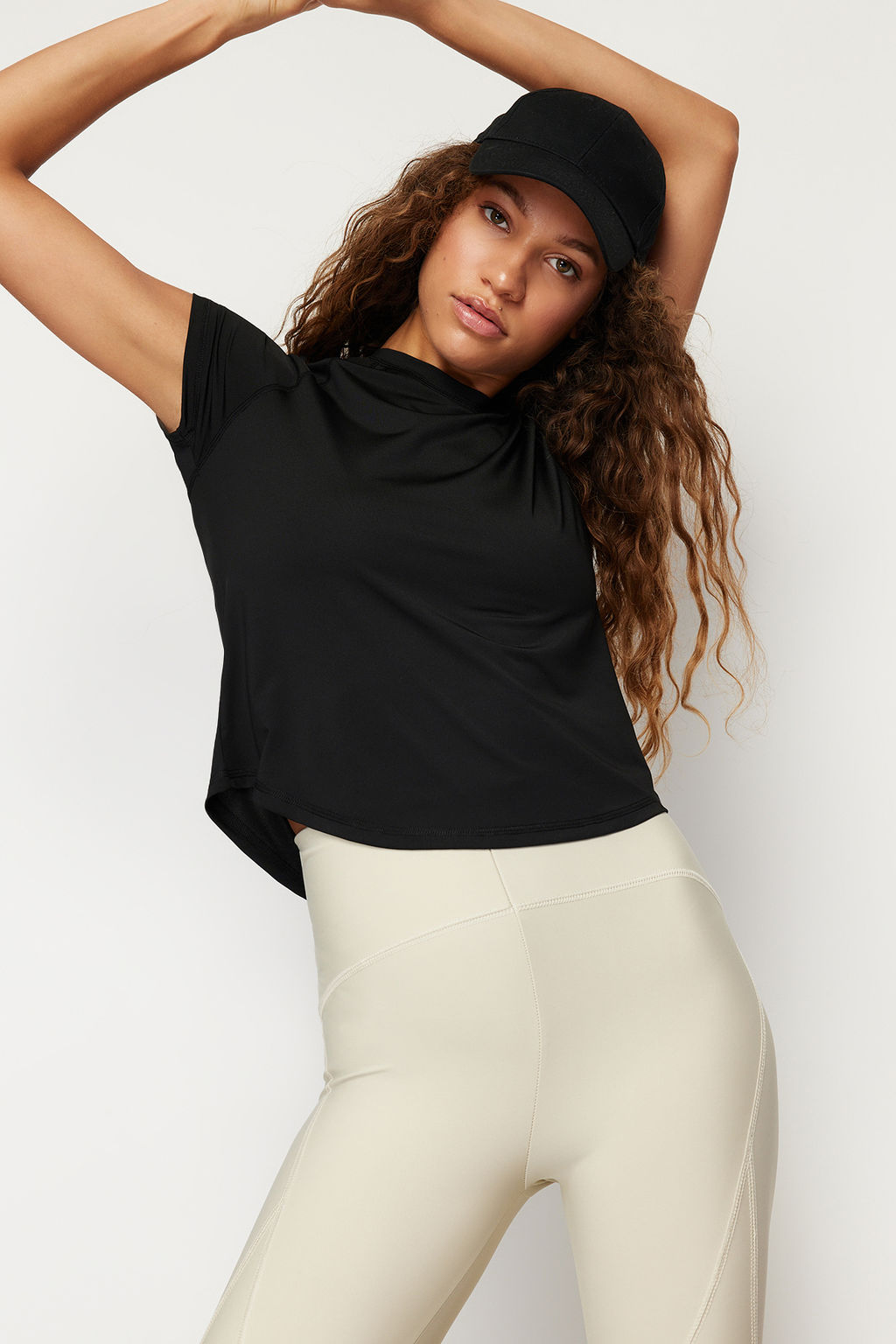 Siyah Reflektor Bask? Detayl? Orme Spor T-Shirt THMSS24TS00002