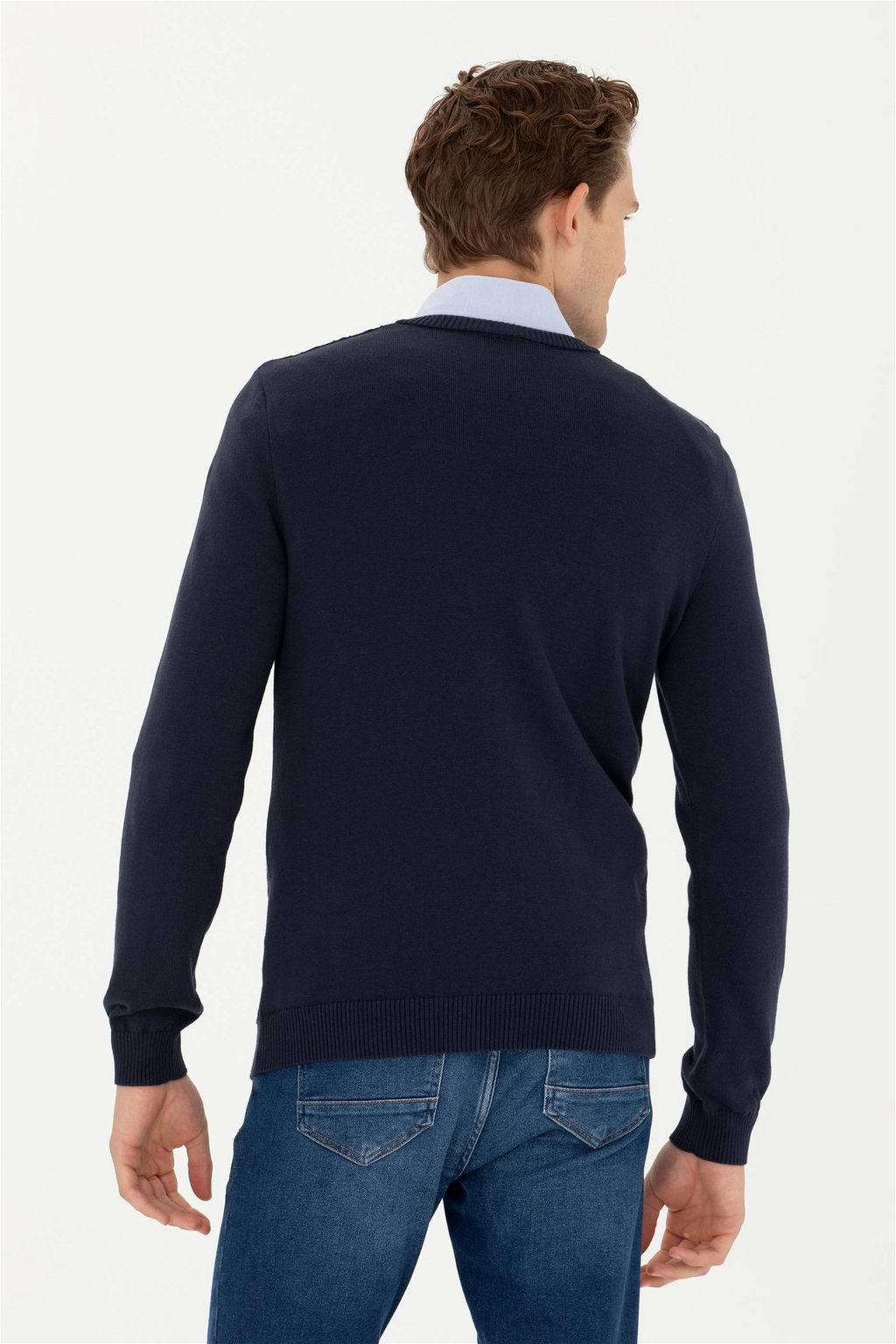 Мужской темно-синий свитер - U.s. polo assn фото 12