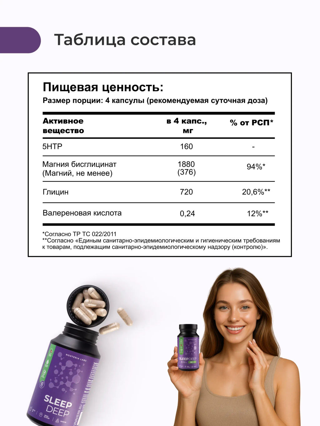 Sleep Deep БАД формула для сна