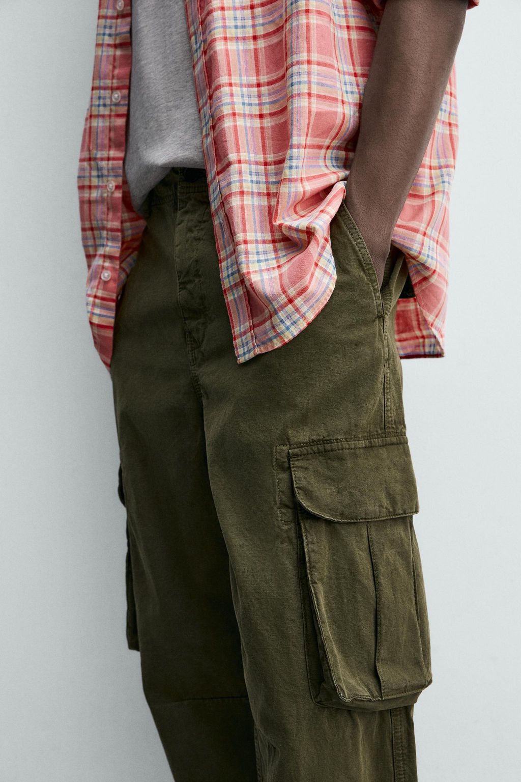 PANTAL?N CARGO RELAXED FIT / Khaki