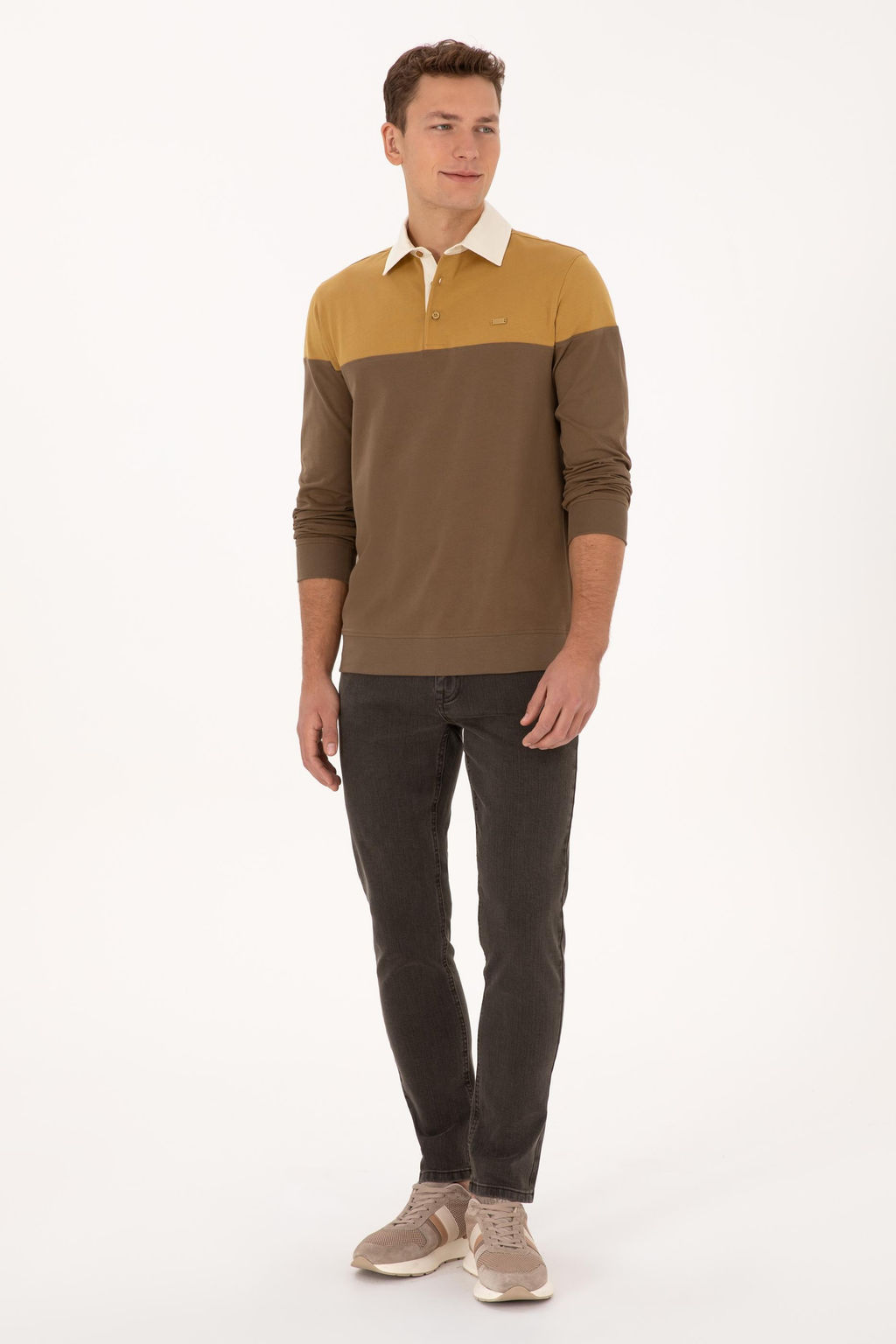 Erkek Hardal Sweatshirt - U.s. polo assn фото 4