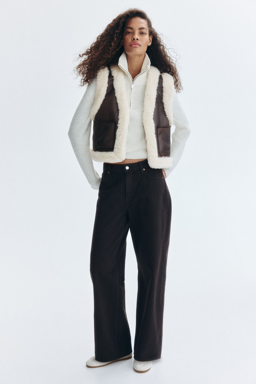 Chaleco con ribetes efecto pelo - H&m фото 3