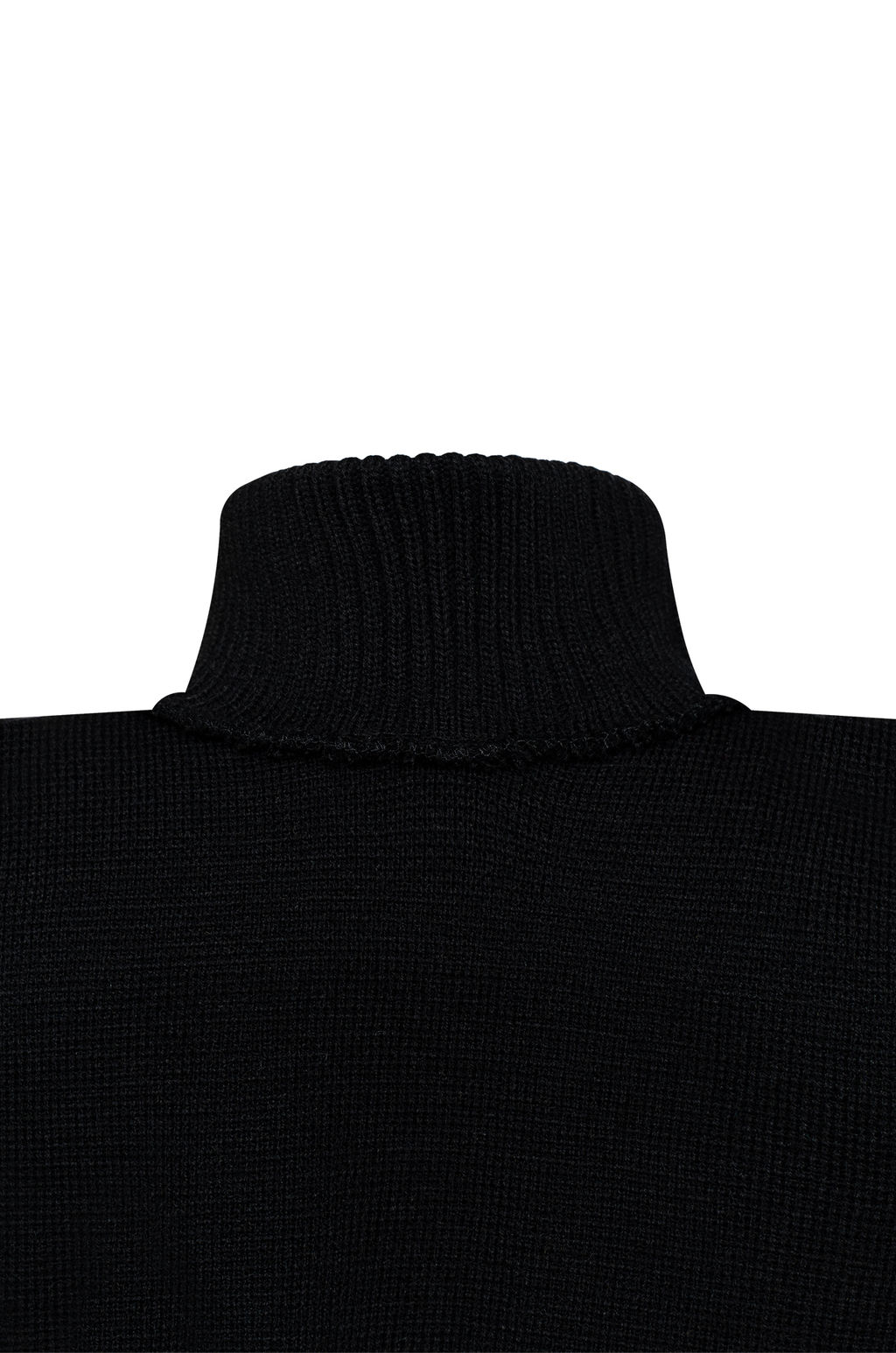 Манишка вязаная черная Ш-111 (48-54)