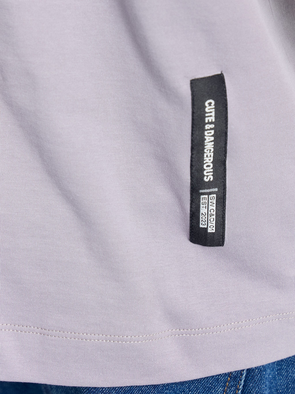 Футболка мужская пыльно-лиловая с печатью