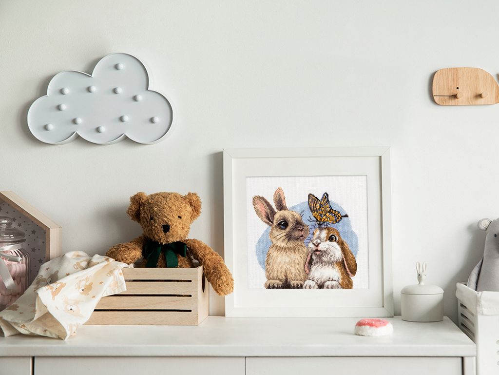 Klart набор для вышивания 8-522 Пушистые друзья 17.5 х 19 см