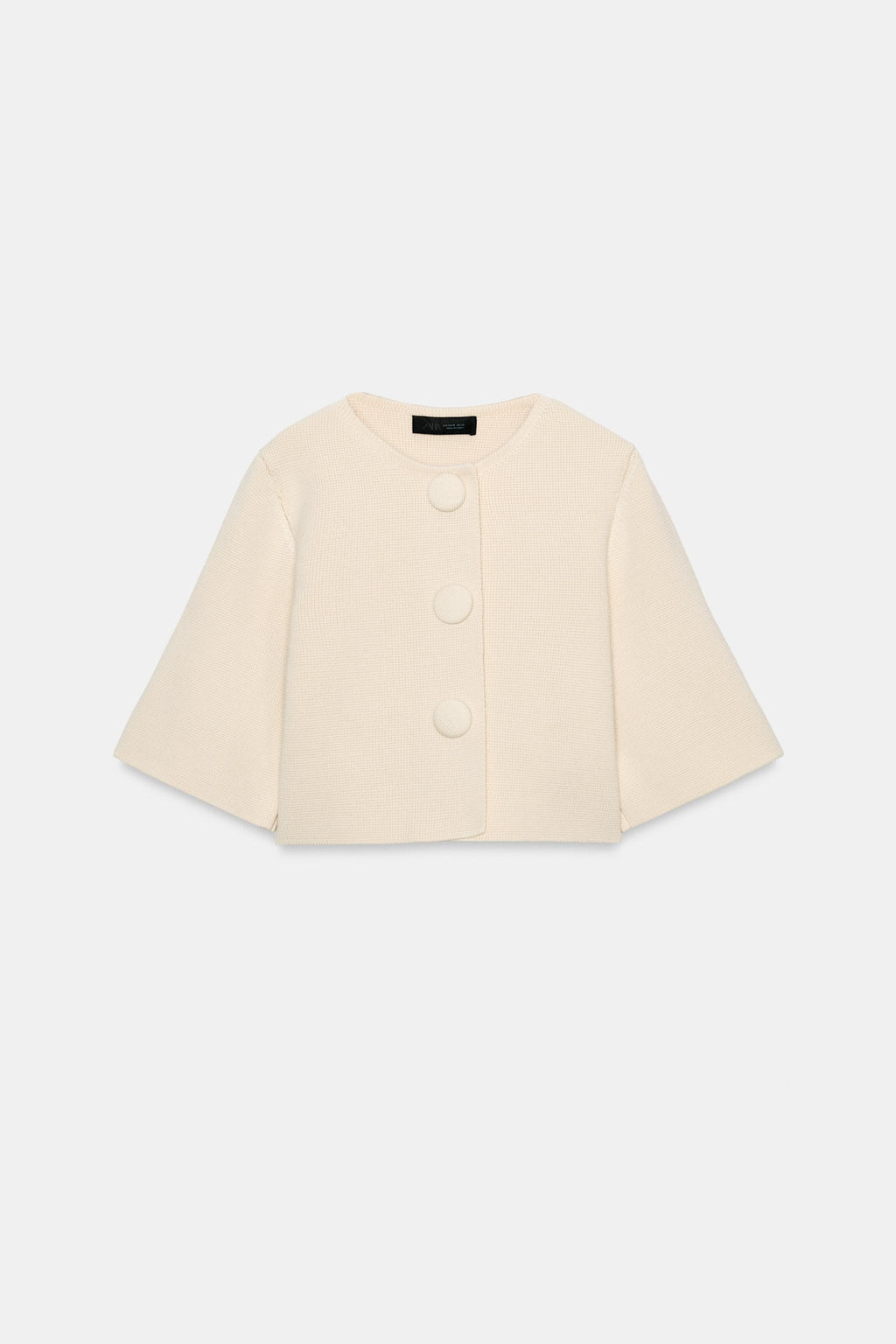 CHAQUETA CORTA PUNTO / Crudo - Zara фото 7