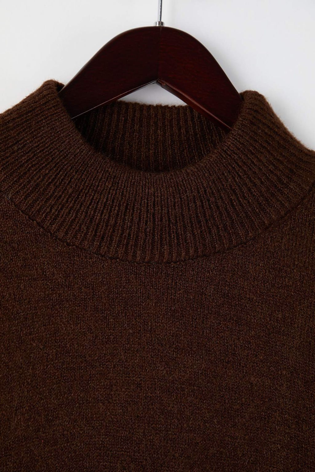 Antrasit*001 Relaxed Dik Yaka Duz Kazak TMNAW26KZ00013 - Trendyolmilla фото 5