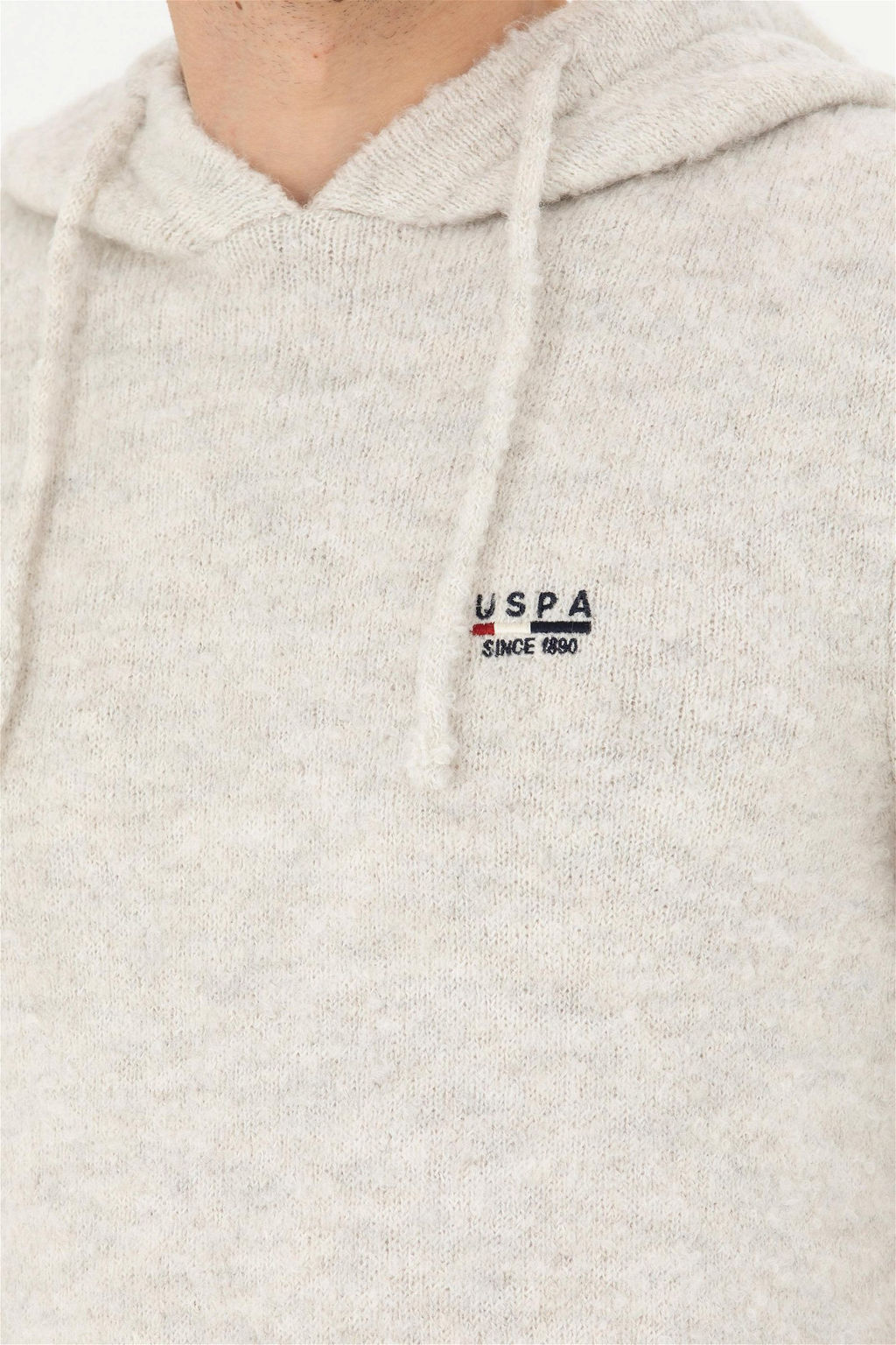 Мужской свитер из каменного меланжа - U.s. polo assn фото 7