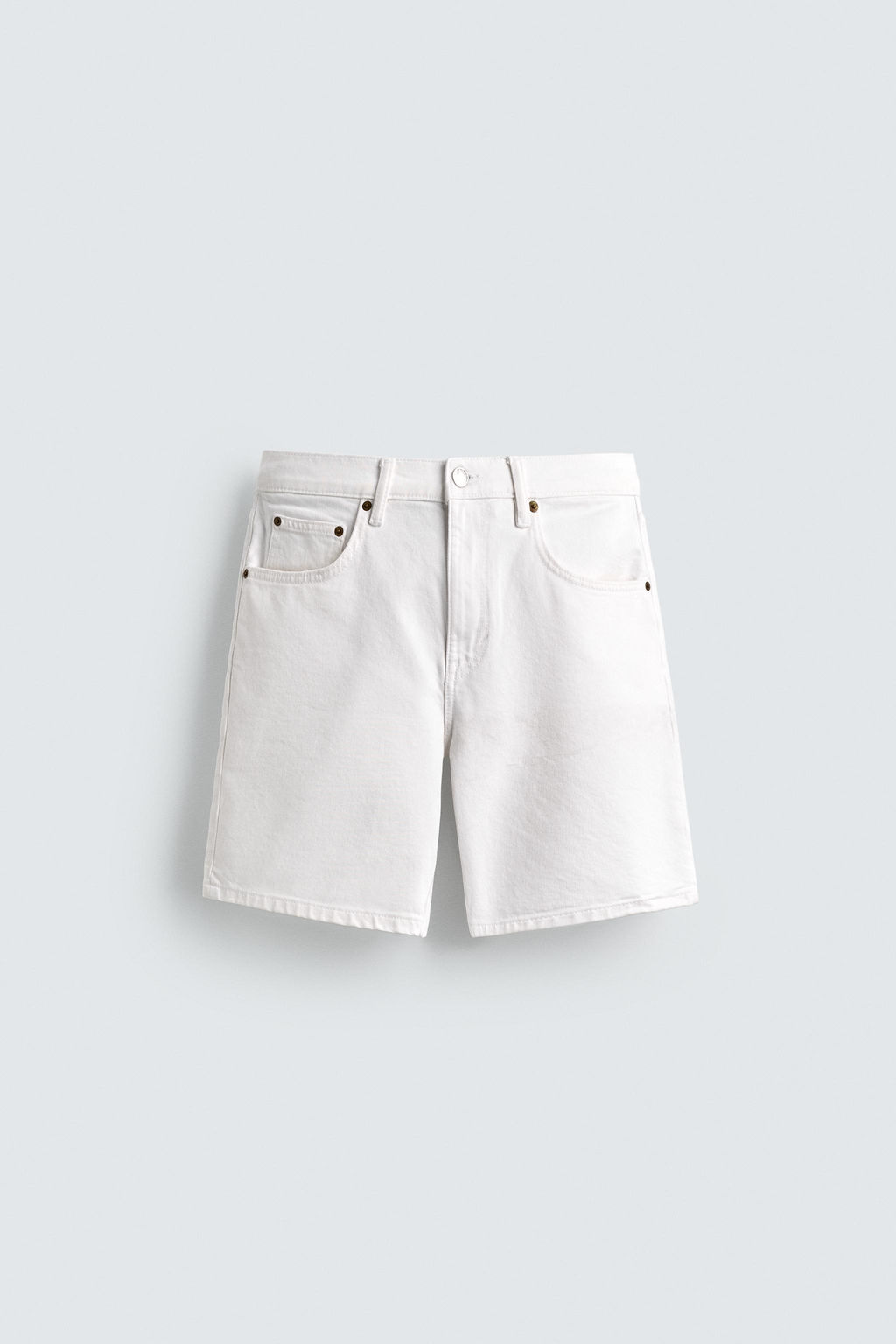 BERMUDA DENIM REGULAR FIT / Blanco roto - Zara фото 7