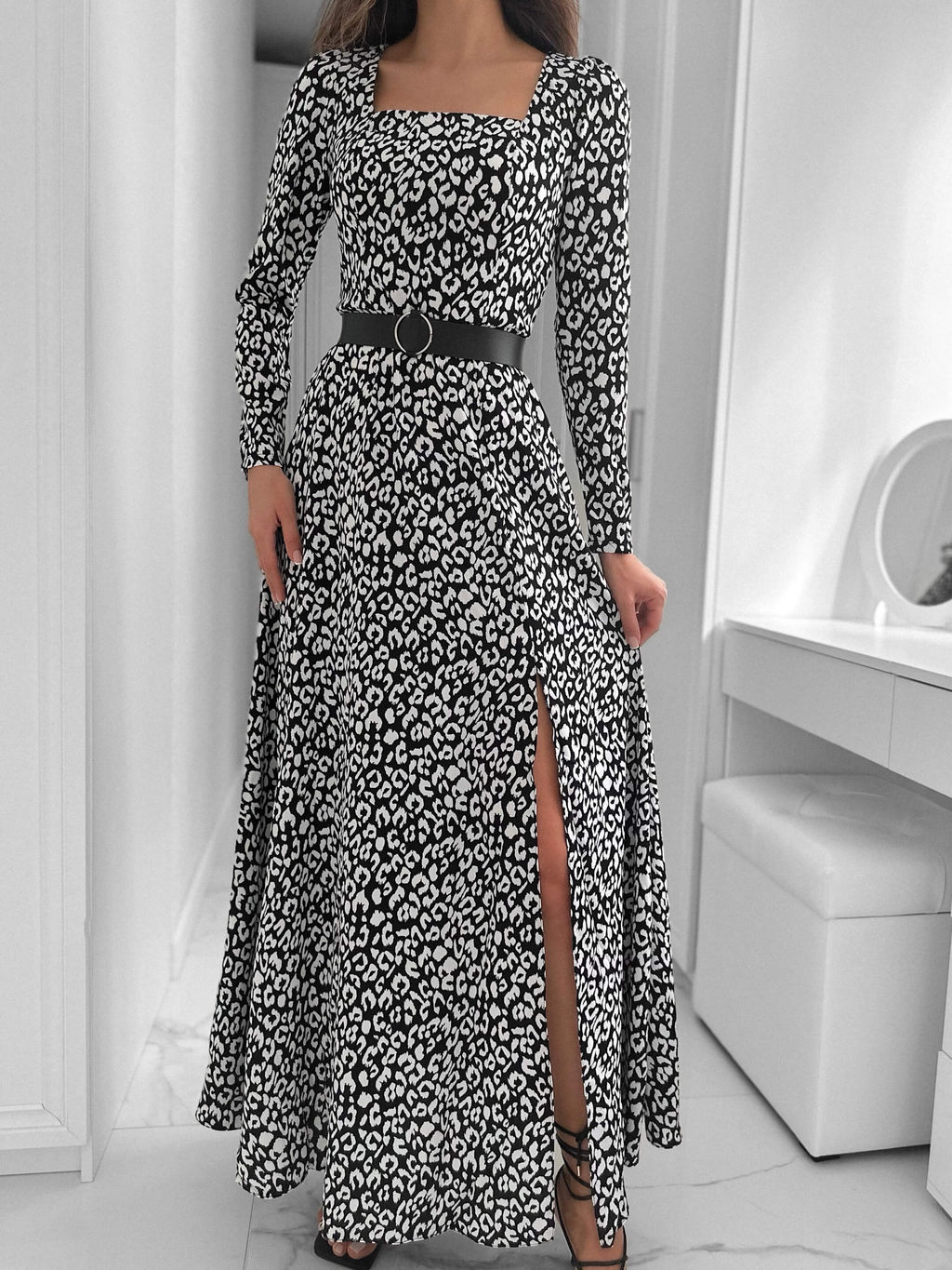 Платье Шейна (черный-леопард) - Nadi bordo фото 6