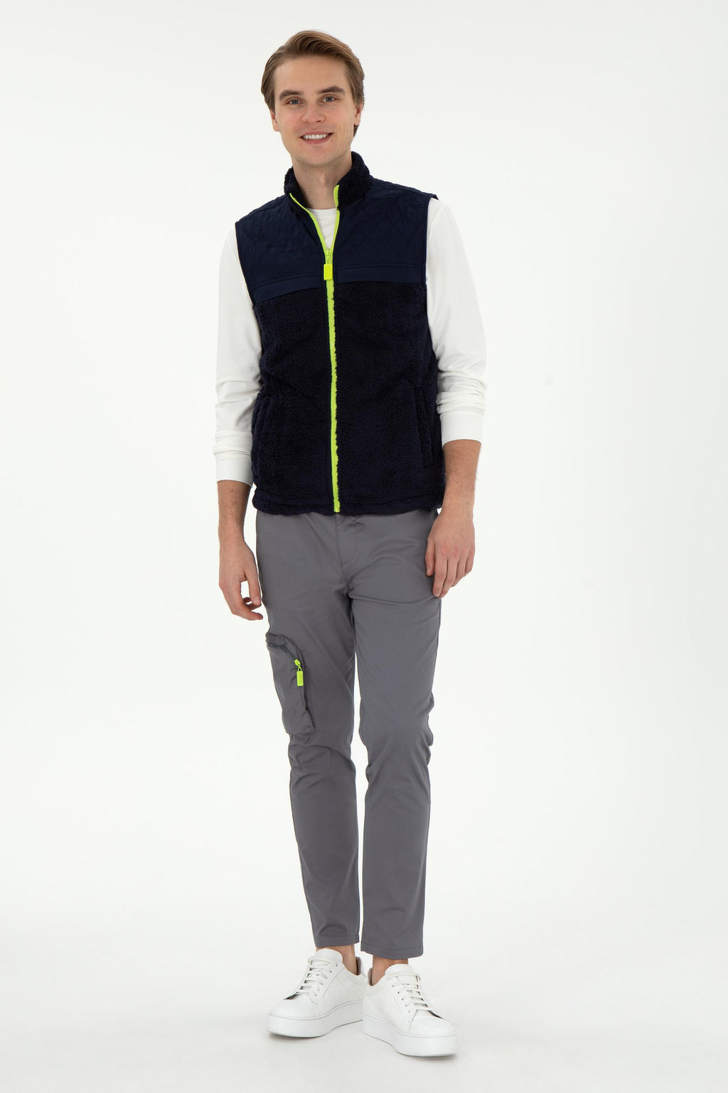 Мужские серые брюки из плотной ткани Неожиданная скидка в корзине - U.s. polo assn фото 3