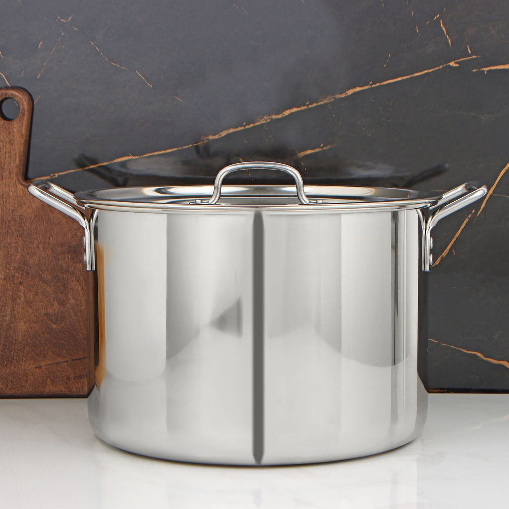 Кастрюля ОБЩЕПИТ 20л (d35см, h23см) сварной, клеп.руч. арт.КТ-ОБ-22