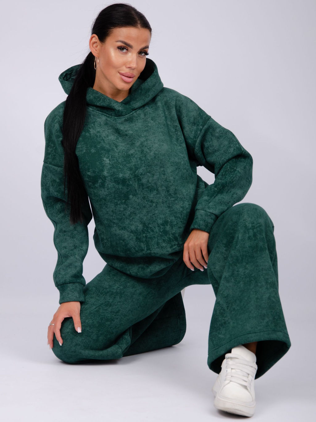 Костюм Винтаж чёрный, футер начес (М) - Малина фото 26